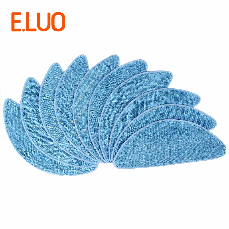 

E.LUO 10*Mop Cloth Dry Wet Mopping Vacuum Cleaner Parts for iRobot Roomba ILIFE V3, V3+, V5 ,V5s, x5, V5 Pro