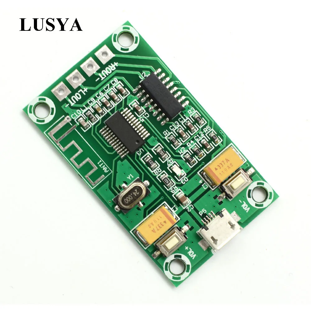 Lusya PAM8403 Bluetooth цифровой усилитель плата 2*3 Вт стерео двухканальный аудио класса D DC