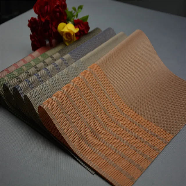 New Fashion Hotel Vintage Pvc Placemats Clics Rectangle Placemat New Fashion Hotel Vintage Pvc Placemats Clics Rectangle Placemat For Dining Table Mat Dark Color Plastic