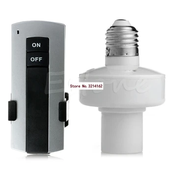 

1Set E27 Screw Wireless Remote Control Light Lamp Bulb Holder Cap Socket Switch Nice Gifts 07NOV