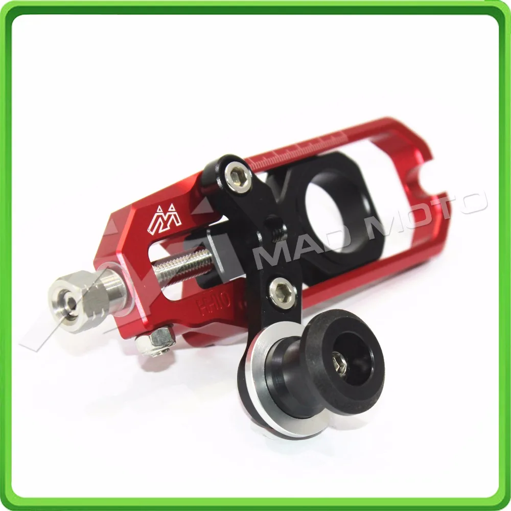Motorcycle Chain Tensioner Adjuster with spool fit for Honda CBR1000RR 2008 2009 2010 2011 2012 2013 2014 2015 2016 Red & Black (7)