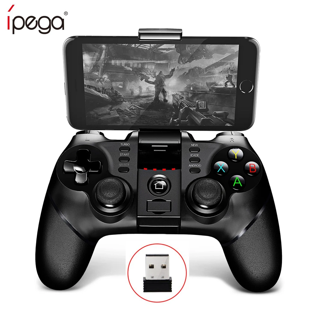 

iPega 9076 PG-9077 Bluetooth Gamepad USB joystick with Bracket 2.4G Wireless Receiver Game Controller for Android PC PS3