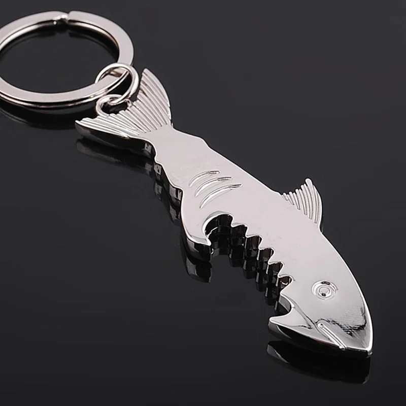 3D модель акулы креативная открывалка для бутылок инструмент открывалка для бутылок с кольцом для ключей