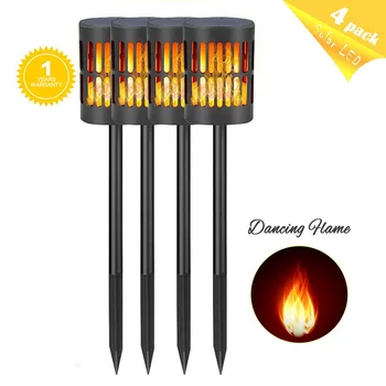 

Outdoor Camping Light Beach Solar Light Courtyard Light Flame Torch Lamp Outdoor Waterproof 96LED Landscape Lawn Solar Lights