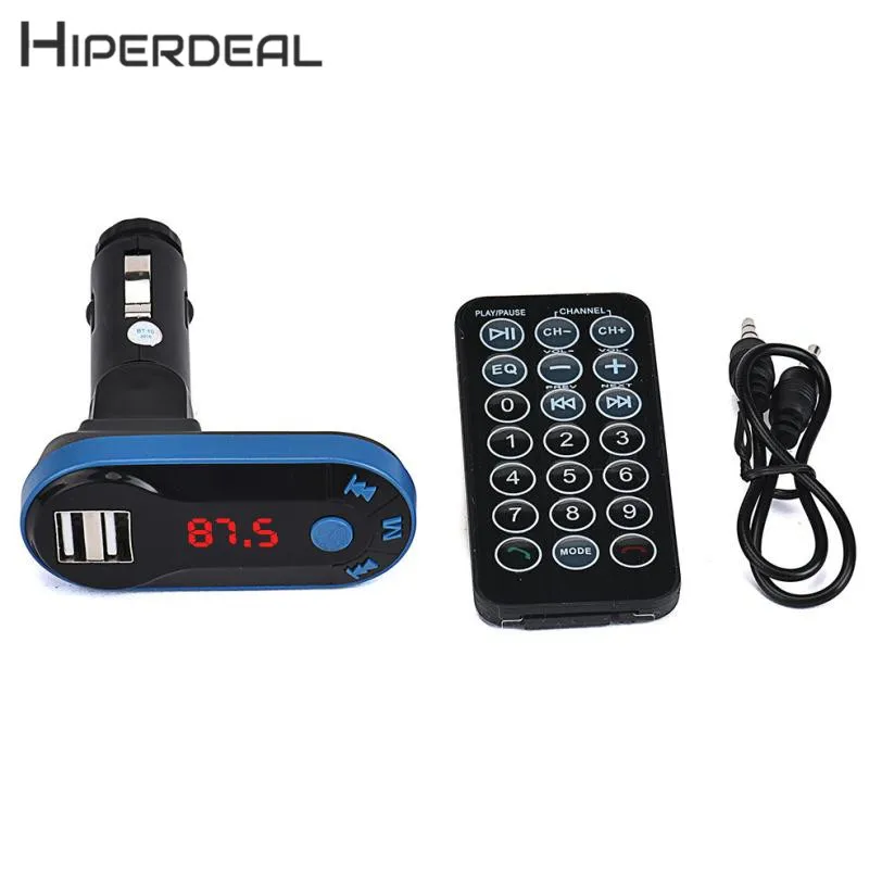 HIPERDEAL Bluetooth Беспроводной FM передатчик MP3 плеер Handsfree Car Kit USB TF SD удаленного 18Mar08 Прямая поставка F