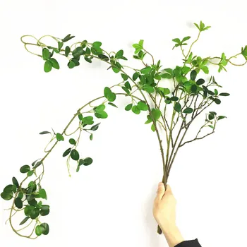 

Real touch flower arrangement fake plant leaves Artificial Flowers wedding decoration Eucalyptus, Ficus tree branch faux foliage
