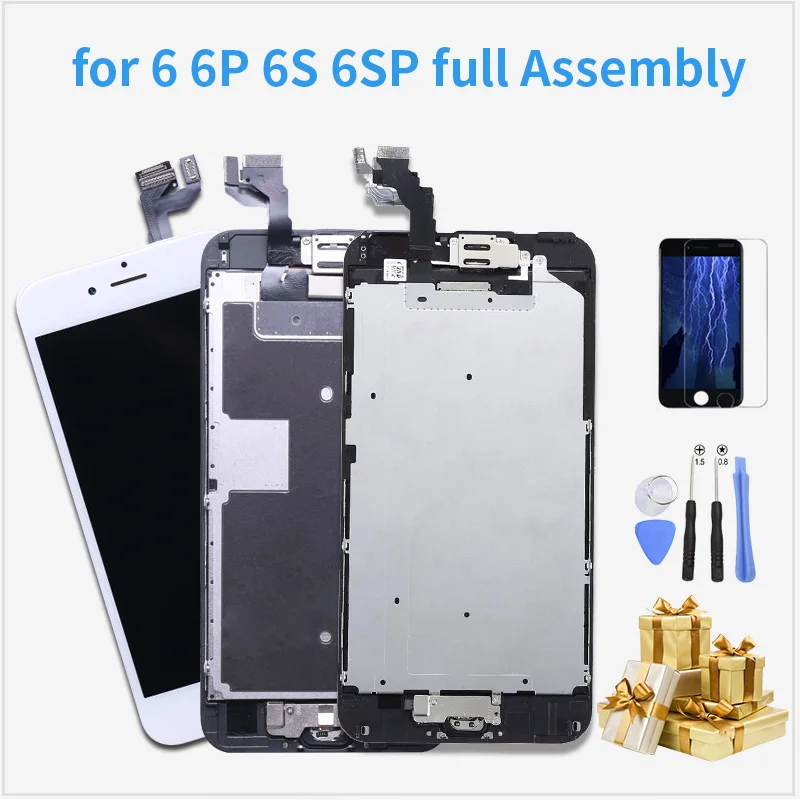 

AAAA Quality Full Assembly LCD OEM Screen For iPhone 6 6s plus LCD 6S 6SP Display 3D Touch Digitizer Pre-assembled Home button