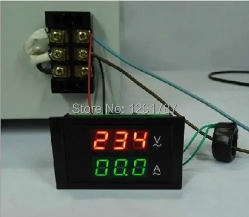 

10PCS AC 100-300V 110V 220V 0-100A Led volt amp meter voltage meter current meter ampere panel meter voltmeter ammeter digital