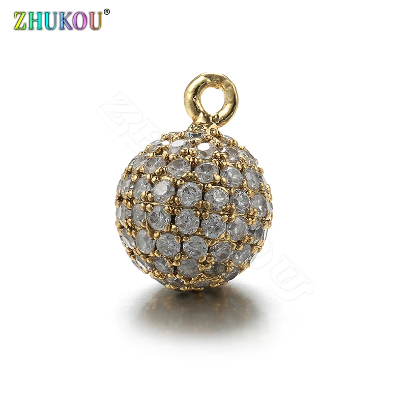 ZHUKOU 10x14 мм круглые геометрические Подвески для изготовления ювелирных изделий
