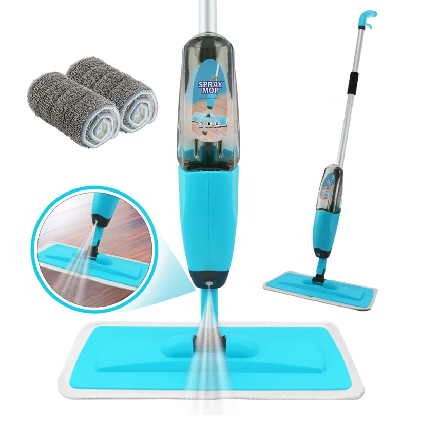 Spray Mop Kit Strongest Heaviest Duty Mop Set 360 Spin Microfiber Mop