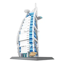 8018 Burjal арабских без оригинальной коробке просветить Building Block Набор 3D Строительство кирпич игрушечные лошадки развивающая игрушка конструктор