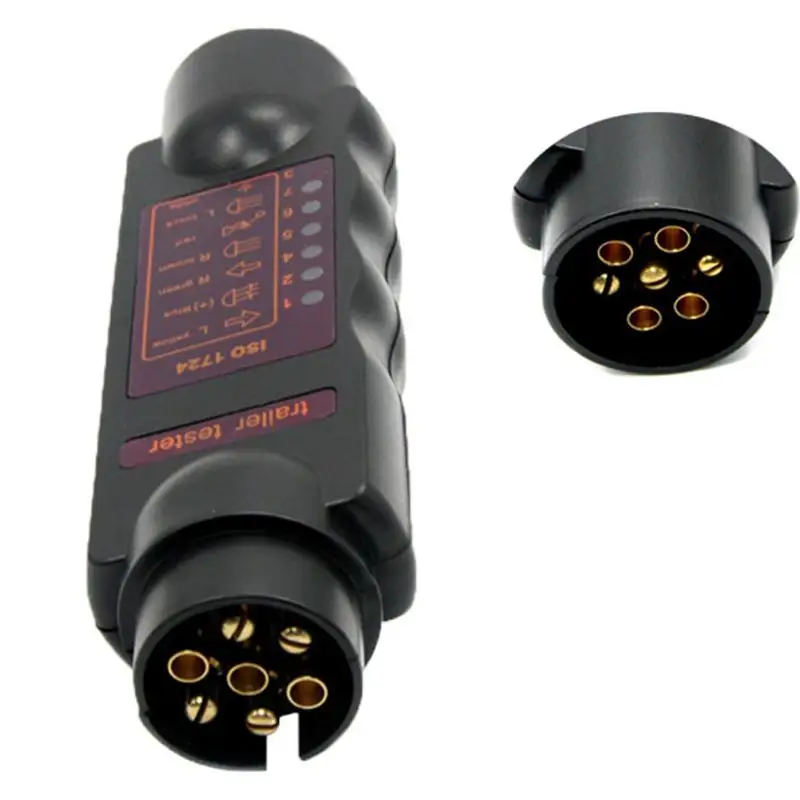 

High Quality Car Trailer Caravan 7 Pin Towing Trailer Socket Tester Tow Bar Light Wiring Circuit Tester Plug