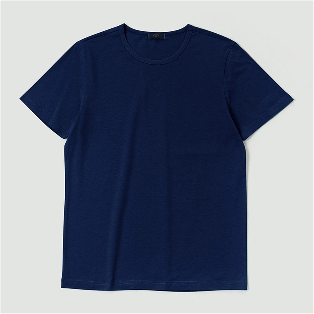 Men's Summer Cotton Solid Color Round Neck Short Sleeve T-Shirt Harajuku Style Japanese Home Set Half Sleeve Loose Toping Shirt Men's Summer Cotton Solid Color Round Neck Short Sleeve T-Shirt Harajuku Style Japanese Home Set Half Sleeve Loose Toping Shirt