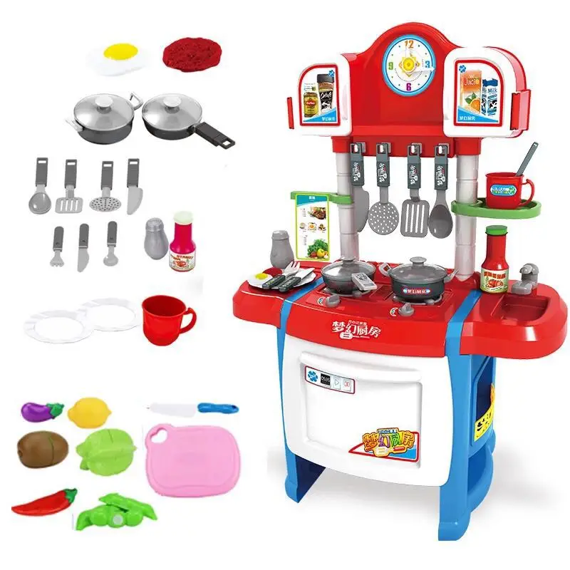 37Pcs/Set Kids Kitchen Toys Set Cooking Toy Play For Children Pretend