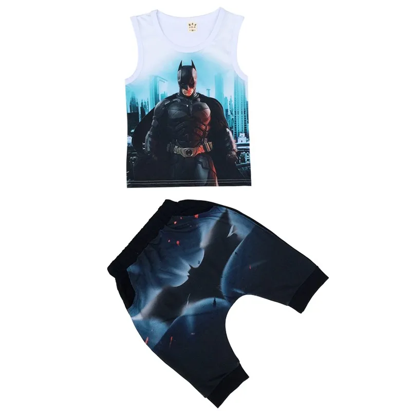 Комплекты одежды для маленьких мальчиков «Человек-паук» летний комплект для мальчиков, спортивные костюмы «Капитан Америка» для мальчиков, 3D футболка+ штаны, комплект из 2 предметов, одежда для детей