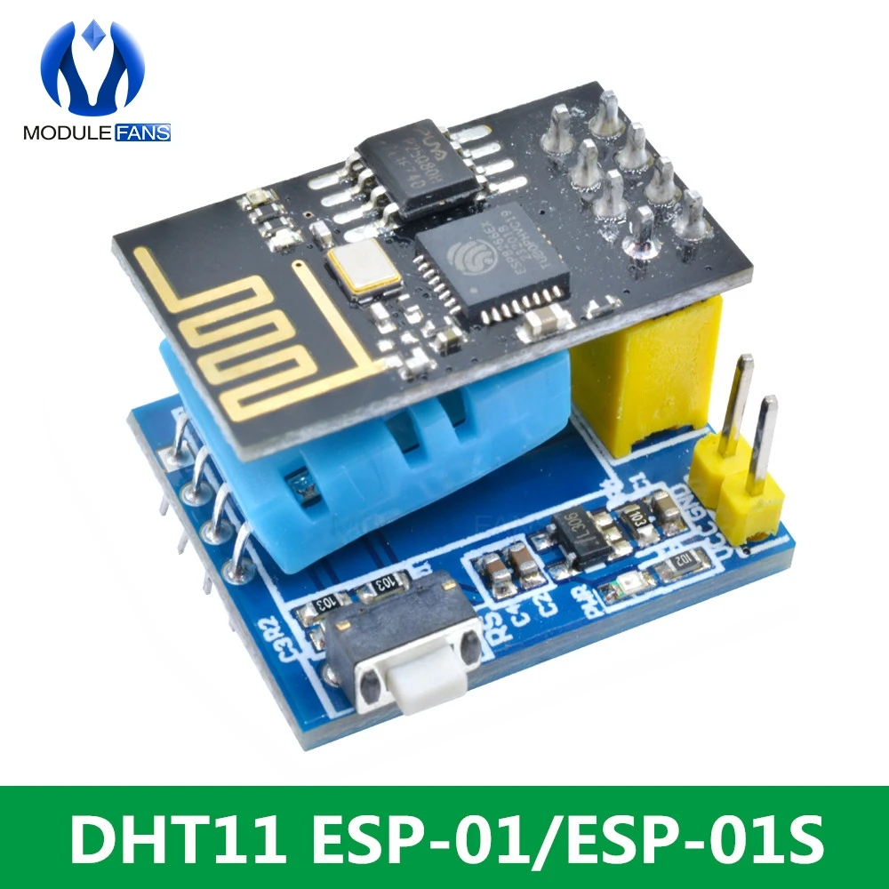 ESP8266 ESP 01/ESP 01S DHT11 серийный модуль датчик температуры и влажности приемопередатчик