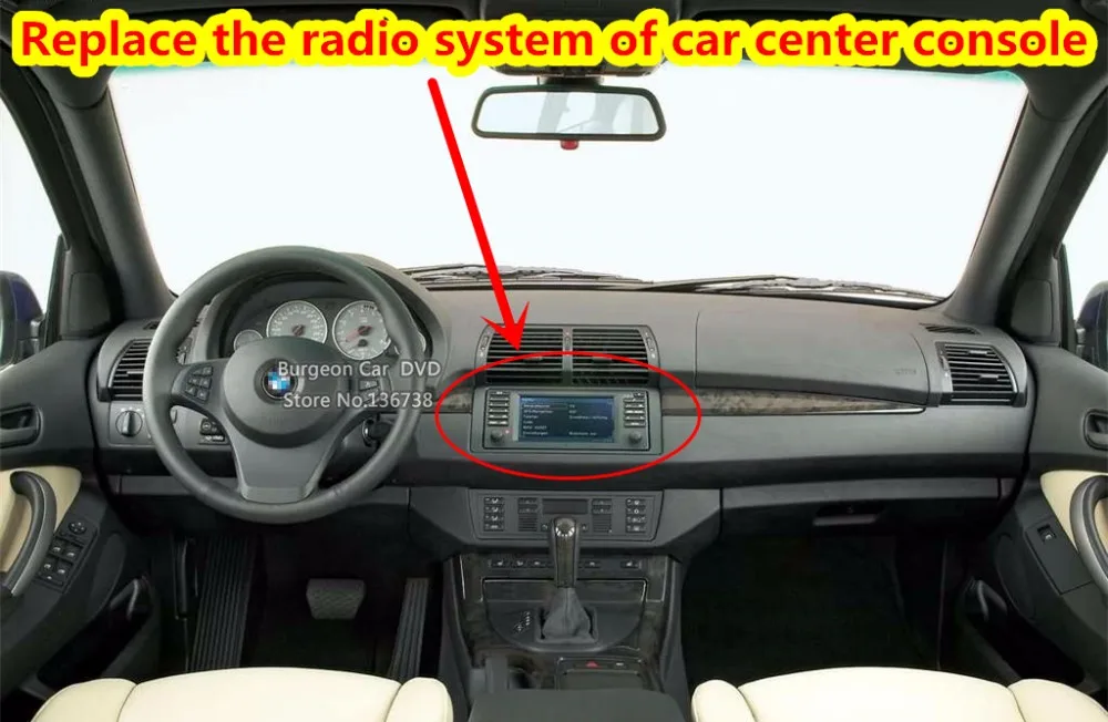 Cheap IPS Android 8.0 Eight Octa Core 4GB RAM Car DVD Player For BMW X5 E53 E39 E38 M5 5 7 Series Car Radio GPS Navigation 4G WIFI DAB 1