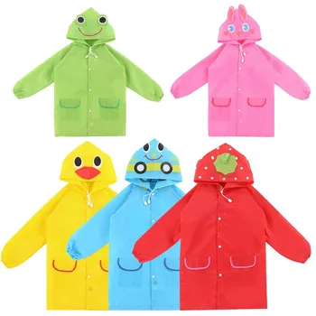 

New 1PC Cartoon Animal Style Waterproof Kids Raincoat For Children Rain Coat Rainwear/Rainsuit Student Poncho Drop Shipping