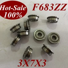 10 шт. F683ZZ F683Z F683-ZZ 3X7X3 мм миниатюрный шариковый подшипник s скейтборд-скутер роликовые коньки шариковый подшипник
