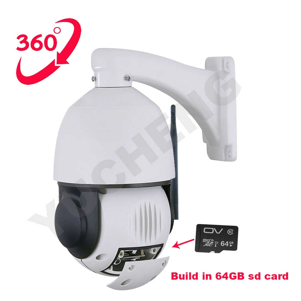 CVBS out SONY 335 Беспроводная 5MP 4MP 20x зум PTZ скорость купольная ip камера sd карта p2p