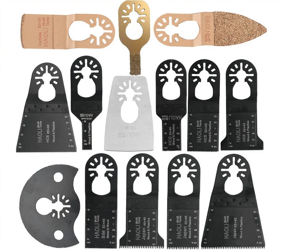 14pcs quick release saw blades for oscillating multi tools as Fein