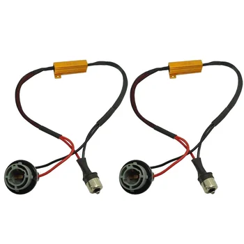 

2pcs BA15S P21W 1156 LED Bulb OBC Warning Canceller Decoder Load Canbus Resistor