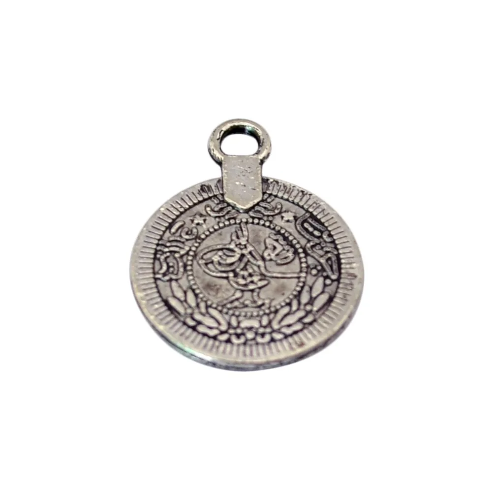 

100pcs/set Gypsy Bohemian Beach Chic Carving Flower Coin Charms Statement Necklace Festival Silver Ethnic Tribal Accessories