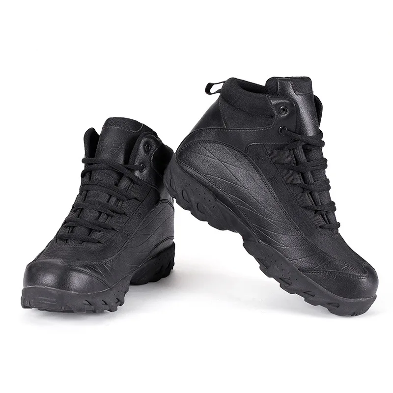 Военные тактические армейские ботинки для мужчин; коллекция года; модные зимние армейские ботильоны из натуральной кожи; безопасная Повседневная рабочая обувь для пустыни