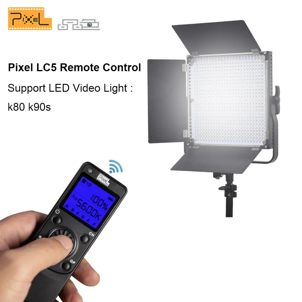 

PIXEL LC5 Shutter Relase Wireless Timer LED Remote Control K60 K80 K90 Studio Photography Light