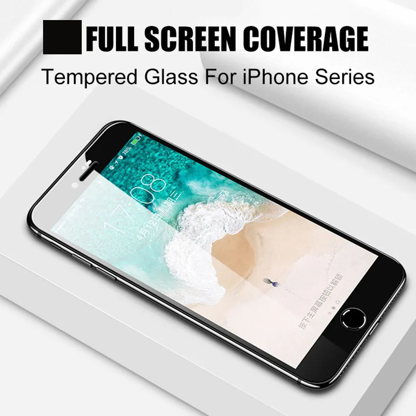 Artisome 5D Curved Edge Glass For iPhone 8 7 Glass Tempered For iPhone 6 6s 7 8 Plus Screen Protector Protection Glass           (1)