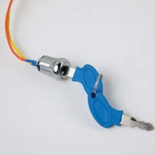 Качество при прокаливании металла переключатель блокировки для электрических Мотоциклы Скутеры для е-байка 2 провода+ 2 клавиши