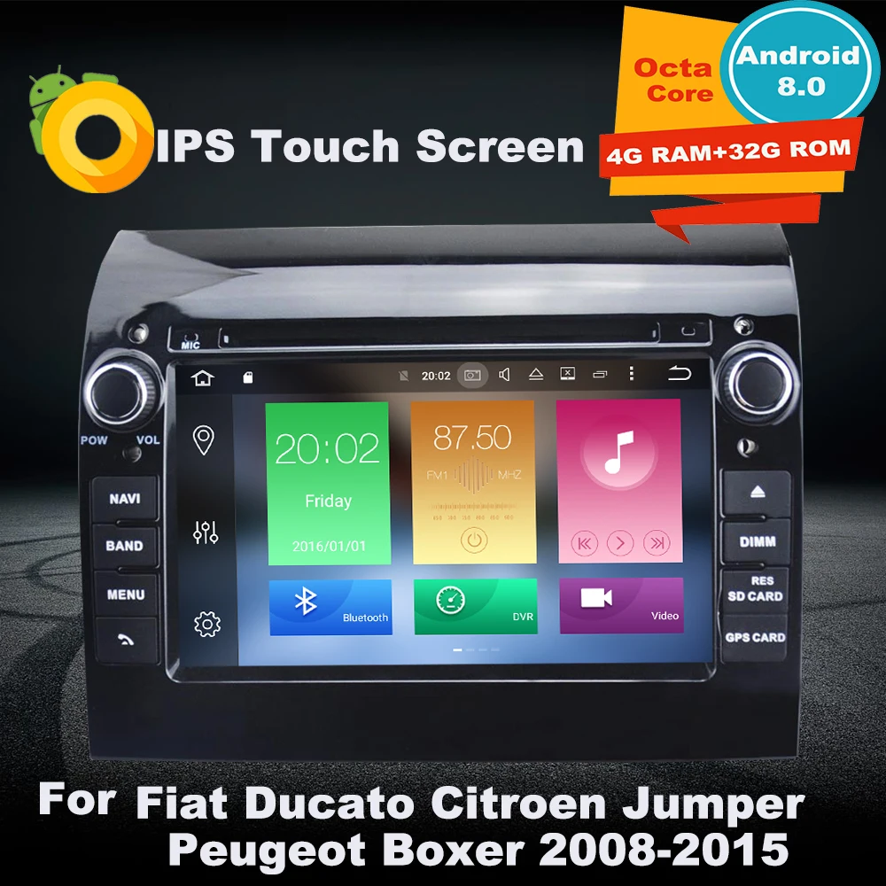 Perfect Support Apple Carplay Android8.0 Car Radio GPS Navi DVD multimedia Player For Fiat Ducato CITROEN Jumper PEUGEOT Boxer 2008-2015 1 Perfect Support Apple Carplay Android8.0 Car Radio GPS Navi DVD multimedia Player For Fiat Ducato CITROEN Jumper PEUGEOT Boxer 2008-2015 1