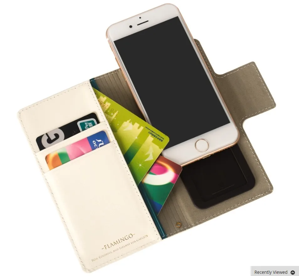 

Newest Multifunction Wallet phone case for 4.0-5.0inch Flamingo Cell Phone Cover for iphone 6 6s 7 8 X Protection Free shipping