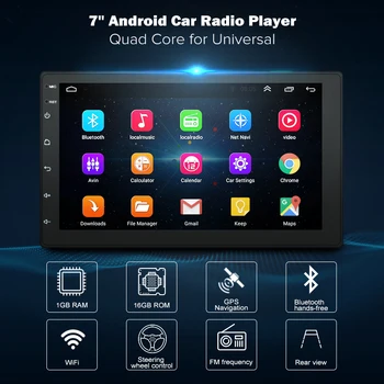 

7 inch Android8.1 2 Din Car DVD radio Multimedia Player GPS navigation Universal for Nissan peugeot toyota doble din Autoradio
