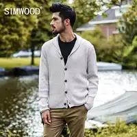 SIMWOOD 2018 Autumn Winter New Cardigan Men Casual Sweater Slim Fit Knitted Mens Sweaters Plus Size High Quality MK017007