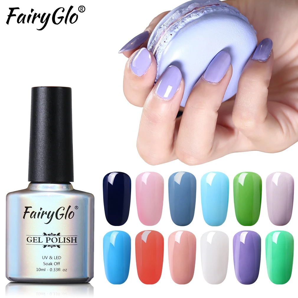 

FairyGlo 10ML One Step Nail Gel No Need Base Top Primer UV LED Lamp Hybrid Varnish Lucky Lacquer Stamping 3 In 1 Gel Nail Polish