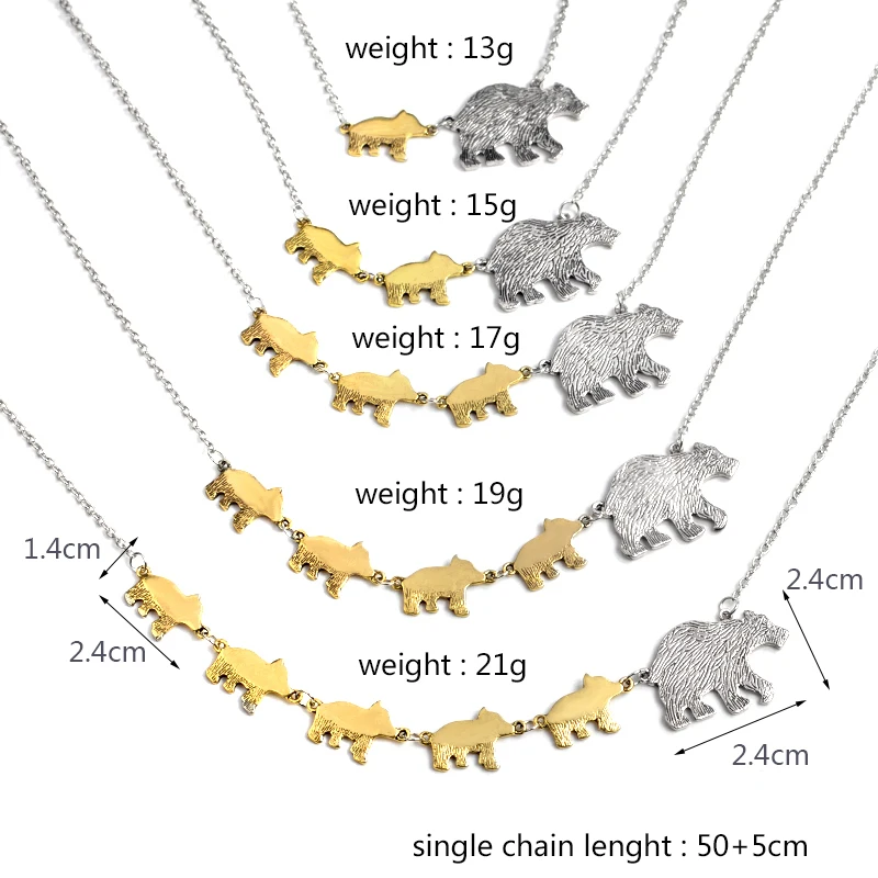 Простой кулон 1-5 ребенок "мать медведь и медведь ребенок" медальон в виде медведя ожерелье подарок на день матери ожерелье s родитель-ребенок ювелирные изделия