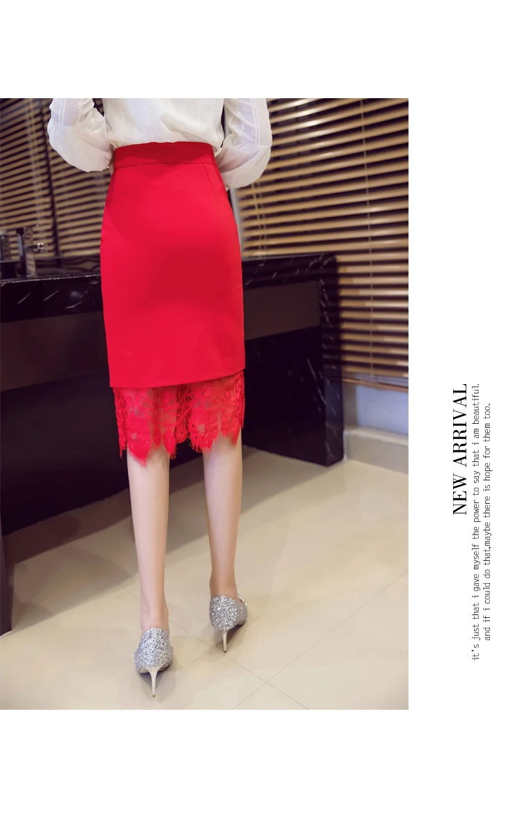 Для женщин юбка Высокая Талия летняя юбка-карандаш модные женские туфли по колено офисный кружева официальный для женщин юбки плюс 167A30