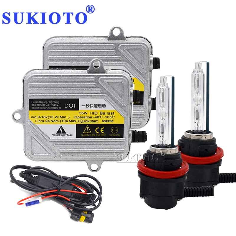 SUKIOTO HID xenon Headlight 55W HS5 6000K 5000K 4300K 8000K Motorcycle lamp Bulb HS5 HL bixenon motor headlamp PCX125150 light (9)