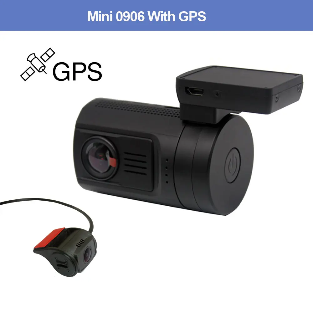 Conkim Mini 0906 две камеры gps автомобильный видеорегистратор регистратор 1080P Full HD конденсатор камеры заднего вида двойной объектив видеорегистратор парковки датчик защиты - Название цвета: Set 1