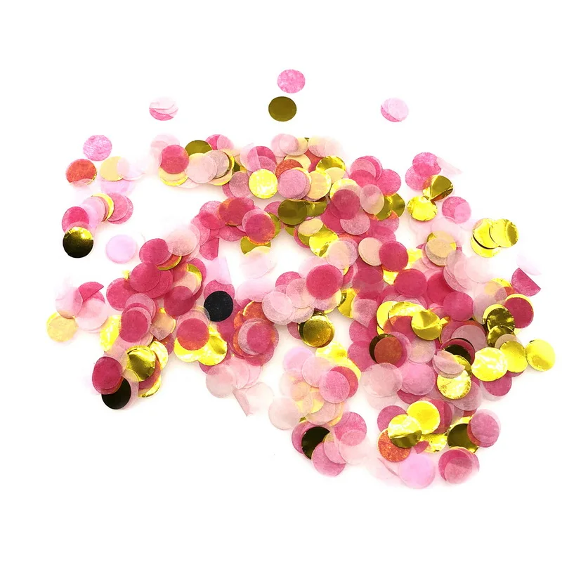 

Dozzlor 1cm 10g/bag Mixed Colors Metallic Confetti Dots Filling Balloons Baby Shower Wedding Engagement Decorations