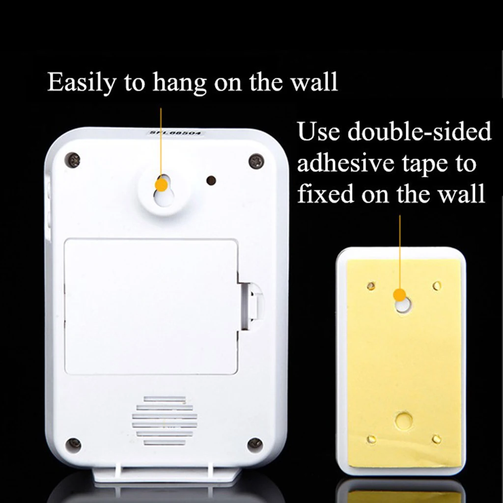 Wireless Battery Operated Doorbell Door Chime with 1 Transmitter+1 Receiver