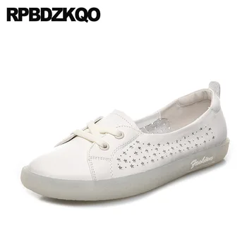 

round toe hollow out large size trainers designer shoes women luxury 2019 breathable lace up sandals plain sneakers flats korean