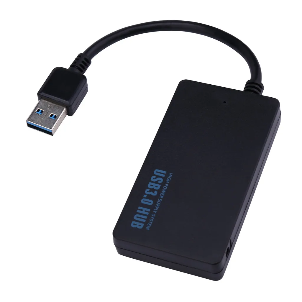 4-Порты и разъёмы ультра-тонкий дизайн прозрачный USB3.0 сигнала супер Скорость 5 Гбит/с концентратор для планшета, светодиодный индикатор состояния питания