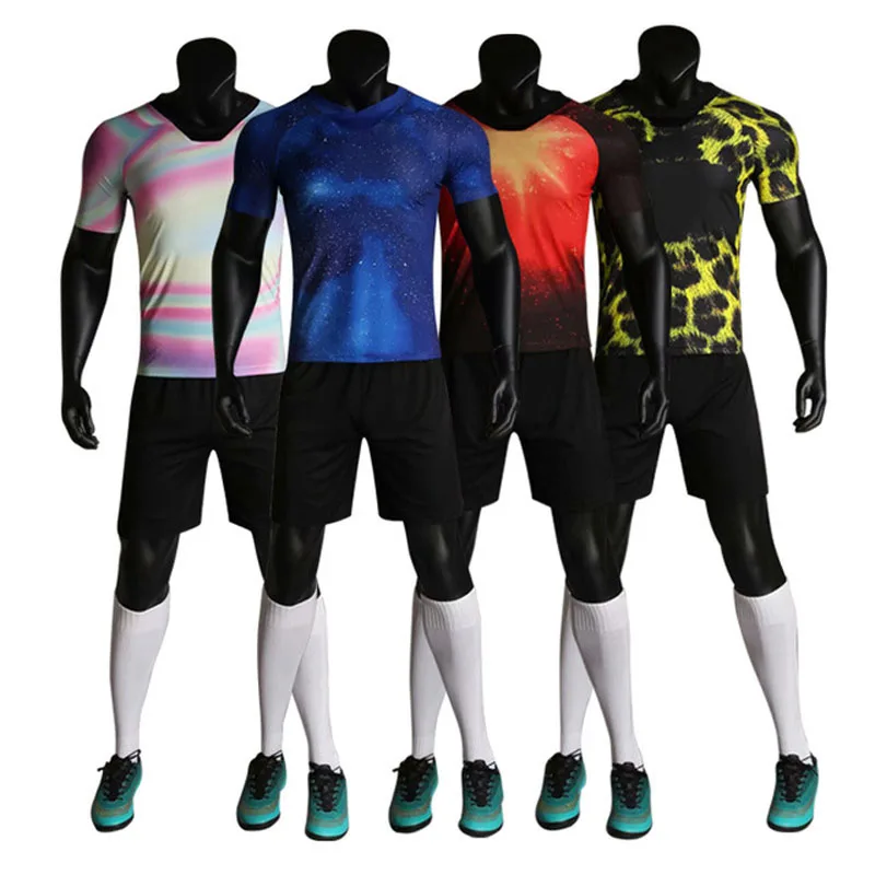 

2019 New Men & Kids Camouflage football uniform , Football training suit , Soccer Against team Training Sets , Boys Blank Jersey