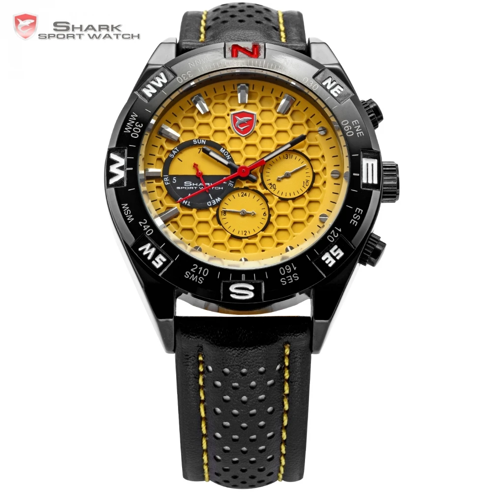 Prix pour Requin-taupe bleu SHARK Sport Montre Date Jour Noir Boîtier En Acier Inoxydable En Cuir de Courroie De Bande Jaune Analogique Quartz Relogio Hommes Montre-Bracelet/SH083 Prix pour Requin-taupe bleu SHARK Sport Montre Date Jour Noir Boîtier En Acier Inoxydable En Cuir de Courroie De Bande Jaune Analogique Quartz Relogio Hommes Montre-Bracelet/SH083