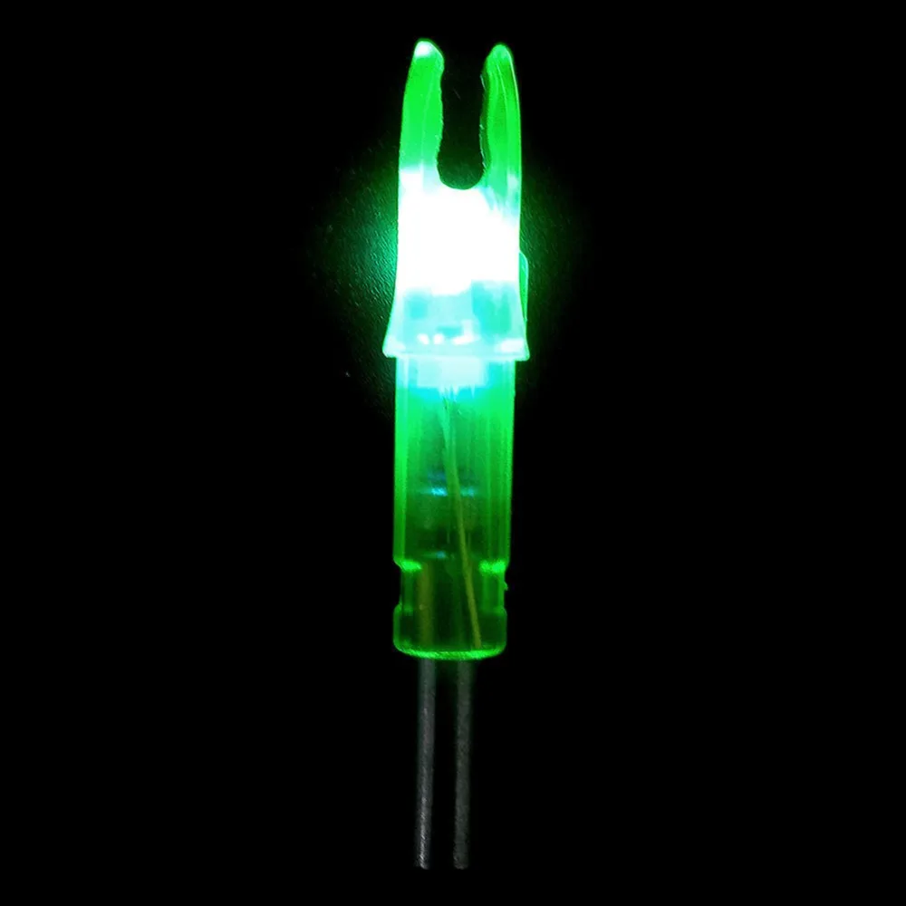 Sale New High Quality 6pcs Hunting Shooting Luminous Lighted Compound Bow LED Glowing Arrow Nock Tail Fit 6.2mm Arrow Shaft #277514 5