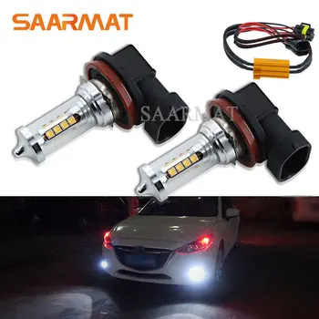 

2Pcs H8 H9 H11 H16(JP) 2000LM Canbus LED Fog Light Driving Lamp DRL Daytime Running Light For Mercedes W211 W212 W164 W221