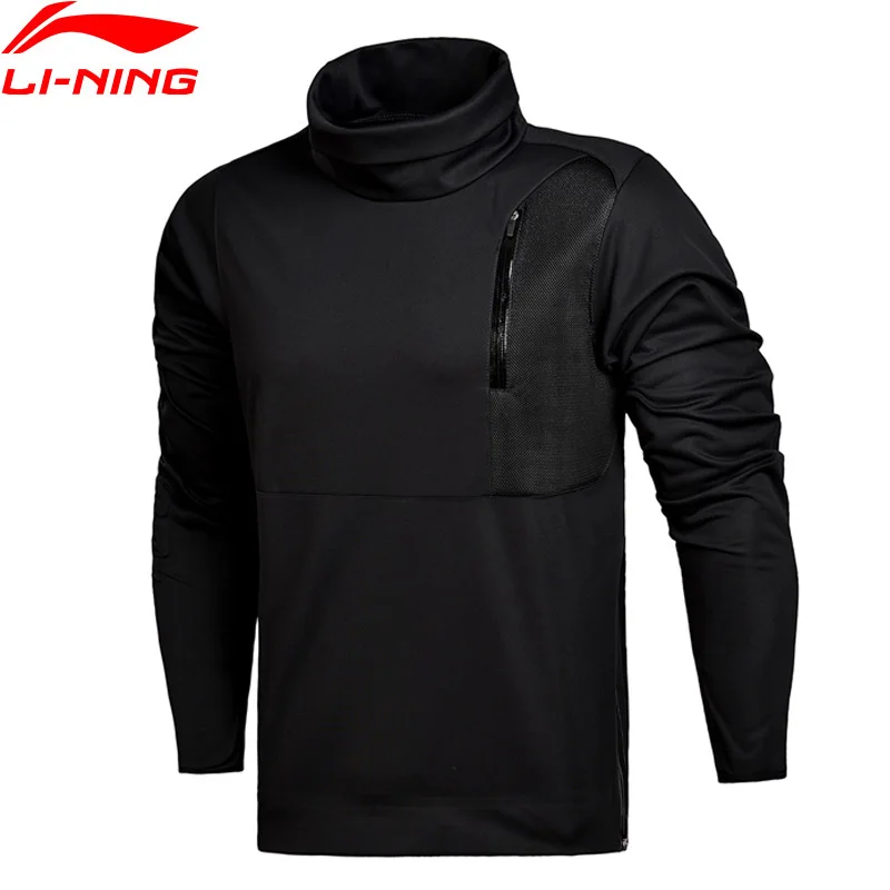 Мужской свитер Li-Ning классический спортивный топ из 100% полиэстера с длинным