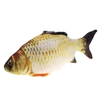 

Nicrew Fish Shape Cat Favor Toy catnip Fish Stuffed Cat Kitten Teaser fish shaped pillow catnip toy chewing for pet scratching